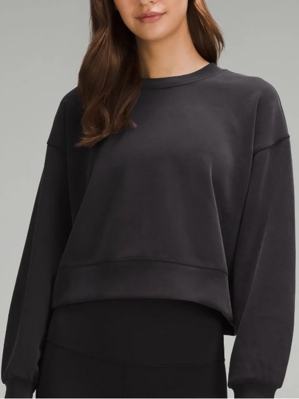 LULULEMON SOFTSTREME PERFECTLY OVERSIZED CROPPED CREWNECK SWEATSHIRT